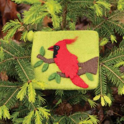 Felt Cardinal Coin Purse