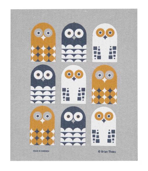 Owl Swedish Dishcloth