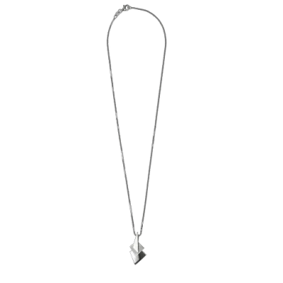 Crossing -Sail Necklace, Oxidized Silver